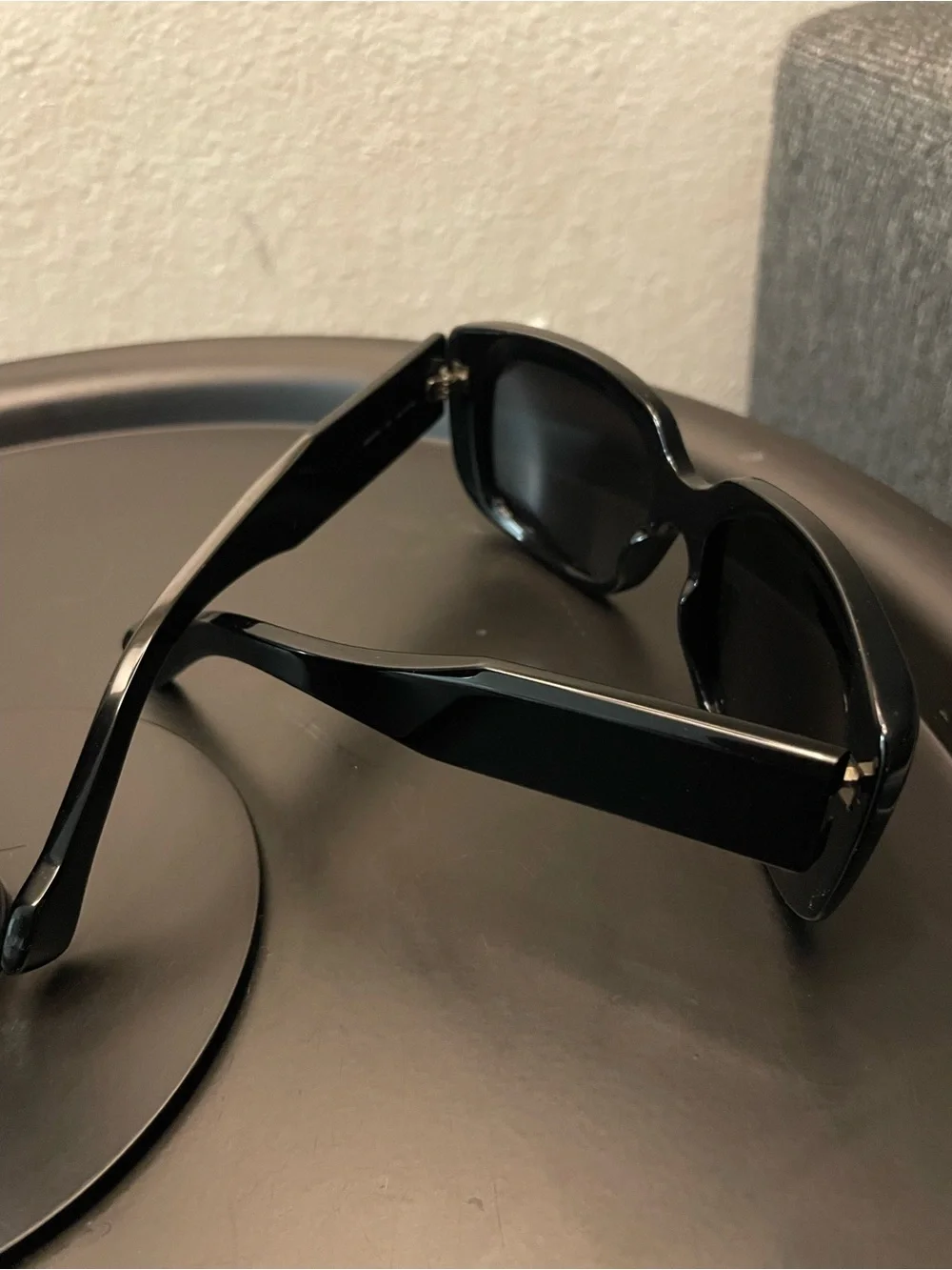 Balenciaga BB0072S 001 Oversized Black Logo Sunglasses - No Case